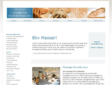 Tablet Screenshot of massageskolen.com